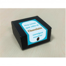 Caja de 8 Bombones Chocolate Puro Forma Labios Vagina