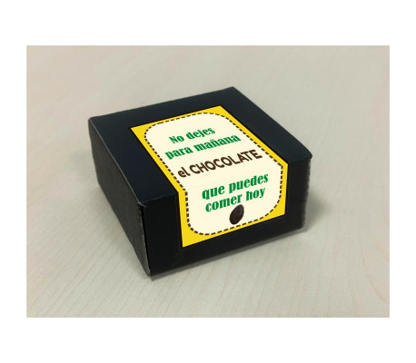 Caja de 8 Bombones Chocolate Puro Forma Labios Vagina