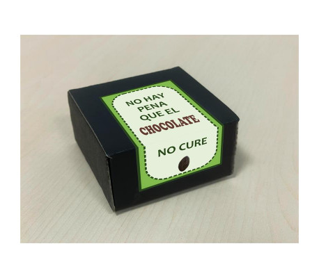 Caja 8 Bombones Chocolate Puro Forma Labios Vagina