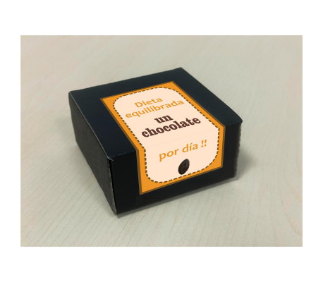 Caja de 8 Bombones Chocolate Puro Forma Labios Vagina