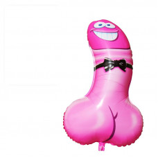 Globo de Poliamida Pene Rosa 90 cm