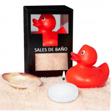 Set Sales Baño Vainilla Pato, Vela y Concha 150gr