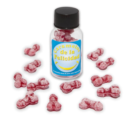 Bote Caramelos Pene Felicidad 12 und