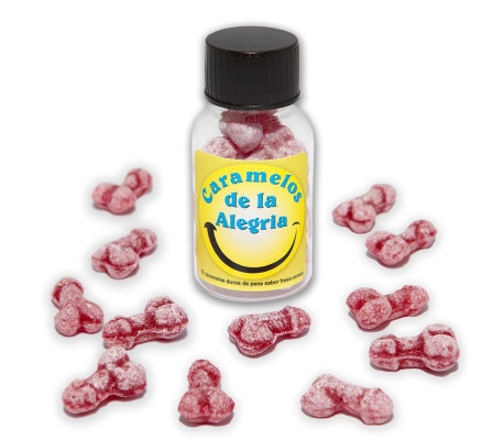 Bote Caramelos Pene Alegría 12 und