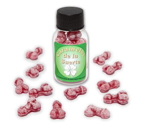 Bote Caramelos Pene Suerte 12 und