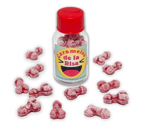 Bote Caramelos Pene Risa 12 und