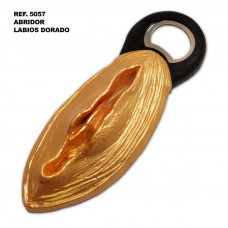 Abridor forma de Vagina Dorado