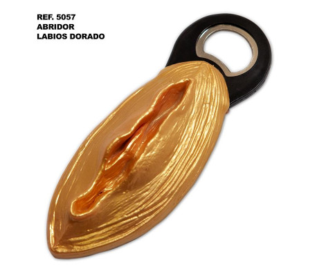 Abridor forma de Vagina Dorado