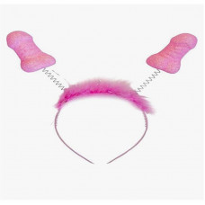 Diadema Rosa con Purpurina y Penes
