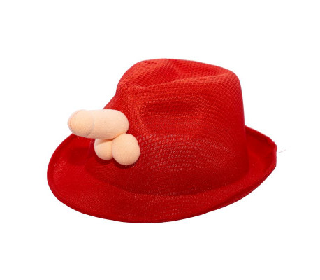 Sombrero con Pene Rojo
