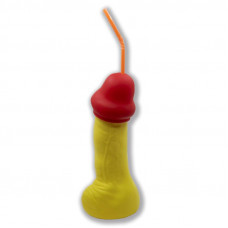Vaso con Forma de Pene Fluorescente 500 ml