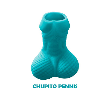Chupito Forma Pene Color Azul