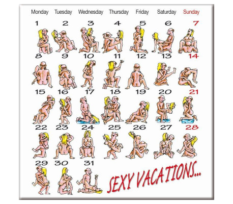 Imán de Calendario Kamasutra