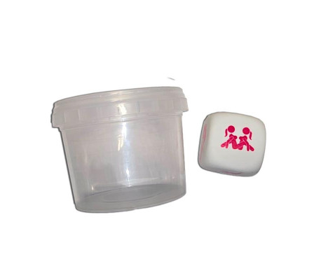 Dado Blanco de Posturas en Bote para Chicas