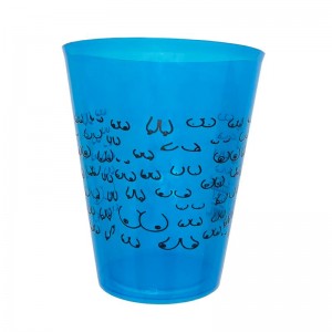 Vaso Plástico Pechos Azul 500ml