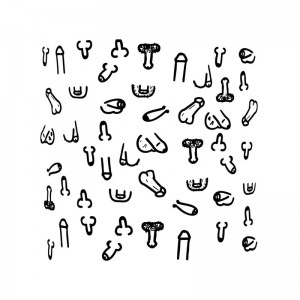 Posavasos Cuadrados Penes 10 und