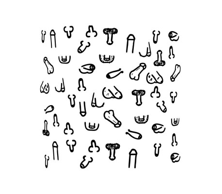 Posavasos Cuadrados Penes 10 und