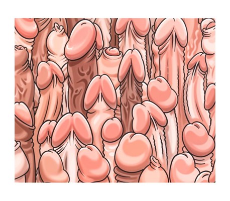 Alfombrilla para Raton con Penes 22 x 18 cm