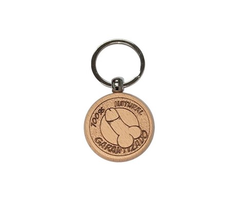 Llavero de Madera Forma de Pene
