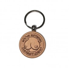 Llavero de Madera Forma de Pechos