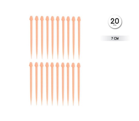 Pinchos Forma de Pene 20 unidades