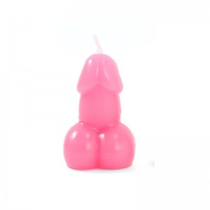 Vela Forma de Pene Fuscia