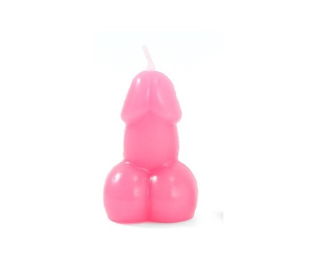 Vela Forma de Pene Fuscia