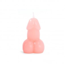 Vela Forma de Pene Rosa
