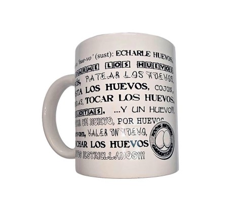 Taza Mug Sinonimos Huevos 370ml