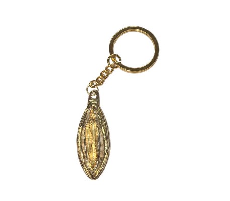 Llavero Forma de Labios Dorado