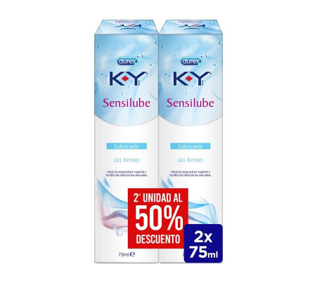 Lubricante Base Agua Duplo KY Sensilub 75ml