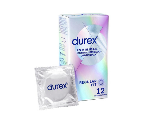 Preservativos Invisible Extra Lubricación 12ud