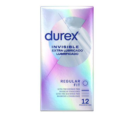 Preservativos Invisible Extra Lubricación 12ud