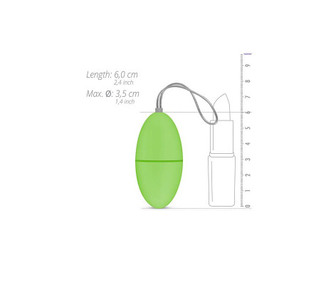 Huevo Vibrador  Control Remoto - Verde