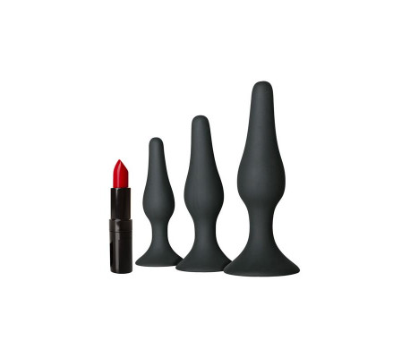 Set de 3 Plug Anal Negro