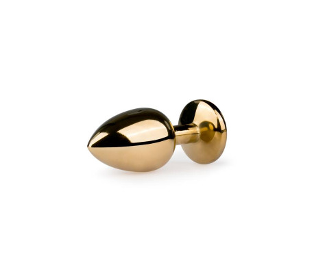 Plug con Cristal Transparente  No. 1 - Dorado