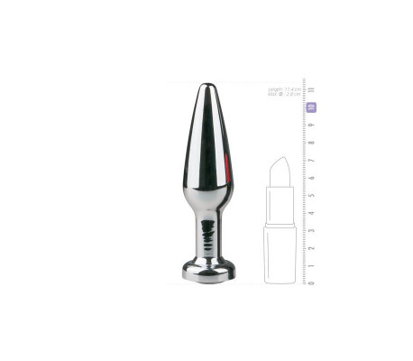 Plug de Aluminio No. 9 - Plata / Transparente