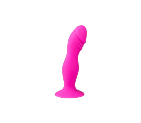 Plug Anal Silicona con Ventosa Rosa