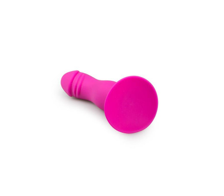 Plug Anal Silicona con Ventosa Rosa