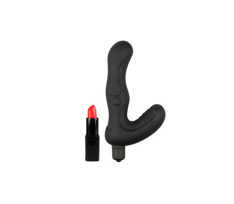 Vibrador Anal Estimulador Perineo Silicona- Negro