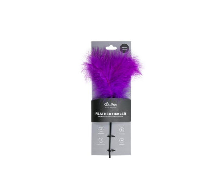 Plumas Estimuladoras con Mango Largo - Púrpura