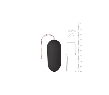 Huevo Vibrador Control Remoto 10 Funciones Negro