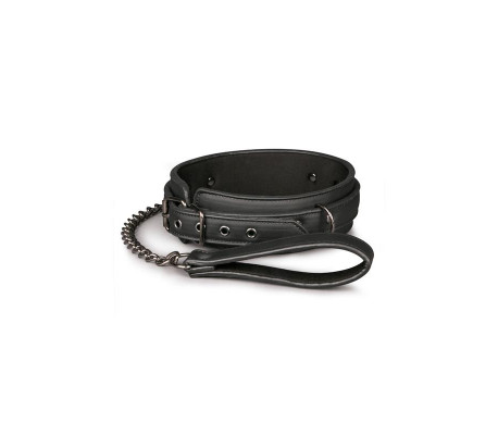 Collar con Correa Negro