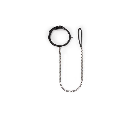 Collar con Correa Negro