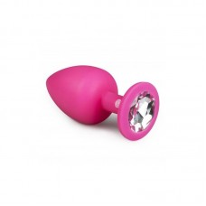 Plug con Diamante Grande - Rosa