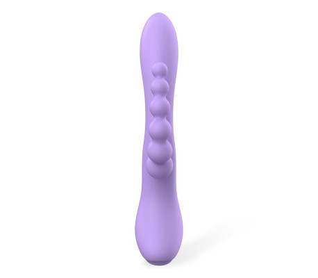 Lindsay Vibrador con Cadena Anal Silicona Líquida Unibody Flexible 2 Motores