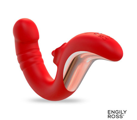 Drako Vibrador con Thrusting y Lengua Oscilante 360º