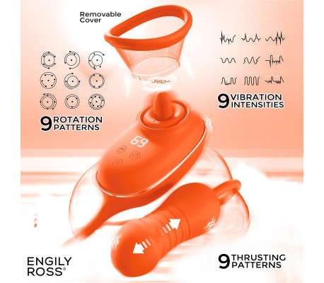 Lizer Pro Estimulador con Lengua Oscilante, Bomba de Vacio y Huevo con Up and Down