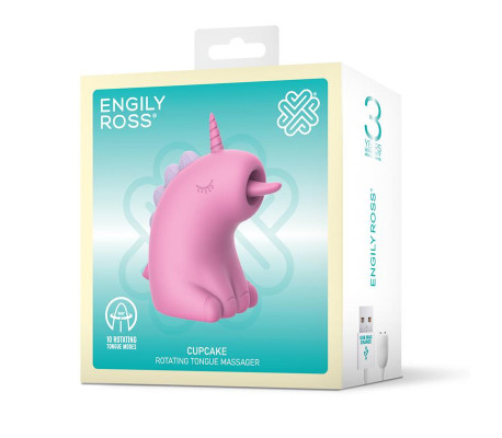 Cupcake Estimulador con Lengua Rotadora 360º