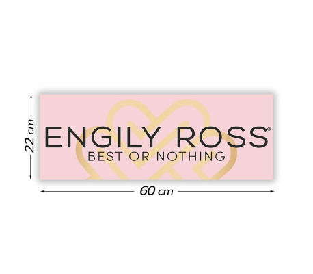 Cartel Promocional Engily Ross 60 cm x 22 cm